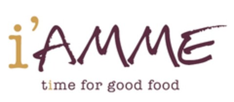 i'AMME time for good food Logo (EUIPO, 04/16/2015)