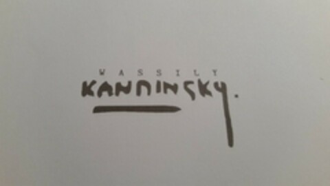 Wassily Kandinsky Logo (EUIPO, 30.03.2018)