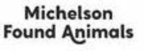 MICHELSON FOUND ANIMALS Logo (EUIPO, 03/30/2020)