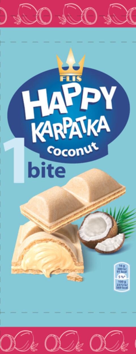 FLIS HAPPY KARPATKA coconut 1 bite Logo (EUIPO, 01.06.2022)