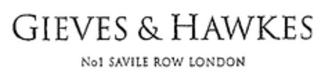 GIEVES & HAWKES No1 SAVILE ROW LONDON Logo (EUIPO, 04/28/1999)