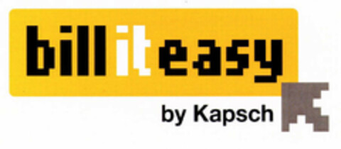 bill it easy by Kapsch Logo (EUIPO, 24.09.2002)