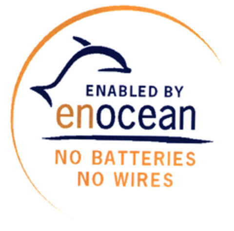 ENABLED BY enocean NO BATTERIES NO WIRES Logo (EUIPO, 13.02.2003)