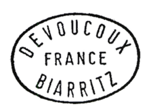 DEVOUCOUX FRANCE BIARRITZ Logo (EUIPO, 10/31/2003)