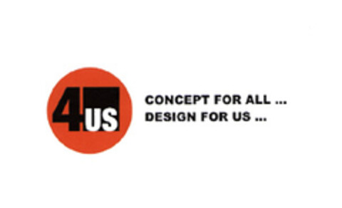 4US CONCEPT FOR ALL... DESIGN FOR US... Logo (EUIPO, 06.04.2005)
