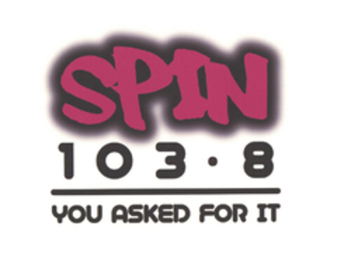 SPIN 1 0 3 · 8 YOU ASKED FOR IT Logo (EUIPO, 28.12.2006)