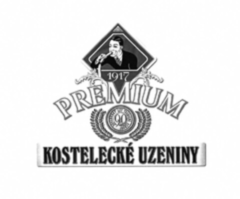 KOSTELECKÉ UZENINY PREMIUM 1917 Logo (EUIPO, 03/12/2007)