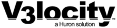 V3locity a Huron solution Logo (EUIPO, 17.01.2008)