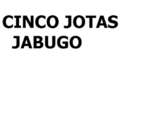 CINCO JOTAS JABUGO Logo (EUIPO, 13.04.2009)