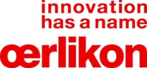 innovation has a name oerlikon Logo (EUIPO, 03/11/2011)