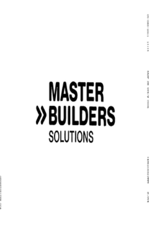 MASTER BUILDERS SOLUTIONS Logo (EUIPO, 05.12.2011)