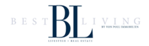 BL BEST LIVING BY VON POLL IMMOBILIEN LIFESTYLE REAL ESTATE Logo (EUIPO, 13.11.2014)