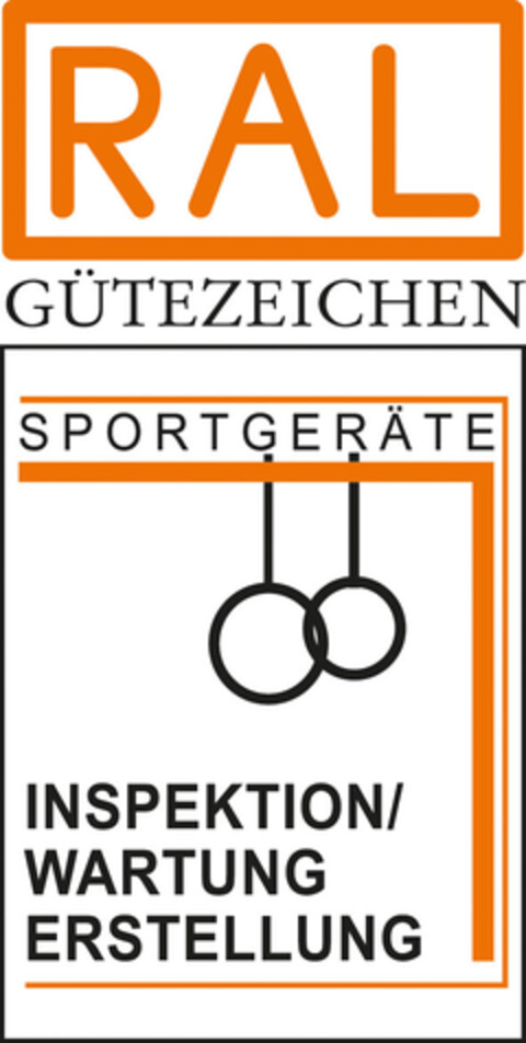 RAL GÜTEZEICHEN SPORTGERÄTE INSPEKTION/WARTUNG ERSTELLUNG Logo (EUIPO, 28.05.2015)