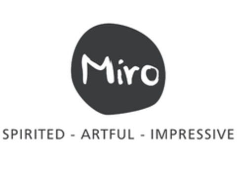 Miro SPIRITED ARTFUL IMPRESSIVE Logo (EUIPO, 15.09.2017)