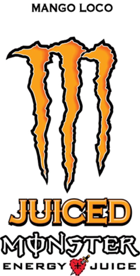 MANGO LOCO M JUICED MONSTER ENERGY + JUICE Logo (EUIPO, 25.03.2019)