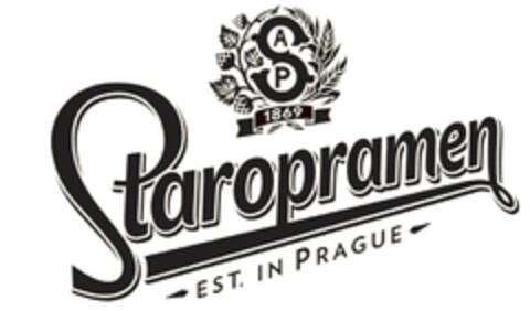 SAP 1869 Staropramen EST. IN PRAGUE Logo (EUIPO, 13.01.2020)