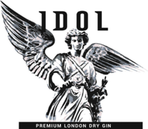 IDOL PREMIUM LONDON DRY GIN Logo (EUIPO, 04/08/2021)