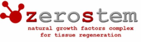 ZEROSTEM NATURAL GROWTH FACTORS COMPLEX FOR TISSUE REGENERATION Logo (EUIPO, 08.06.2021)