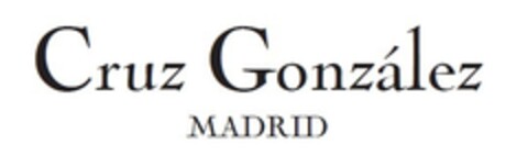 Cruz González MADRID Logo (EUIPO, 13.07.2021)