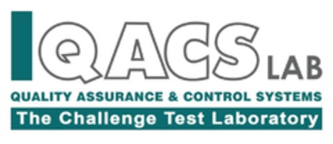 QACS LAB QUALITY ASSURANCE & CONTROL SYSTEMS The Challenge Test Laboratory Logo (EUIPO, 12/18/2023)