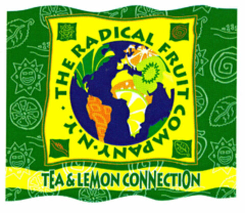 THE RADICAL FRUIT COMPANY N.Y. TEA & LEMON CONNECTION Logo (EUIPO, 01.04.1996)