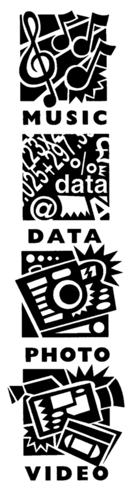 MUSIC DATA PHOTO VIDEO Logo (EUIPO, 09.07.1998)