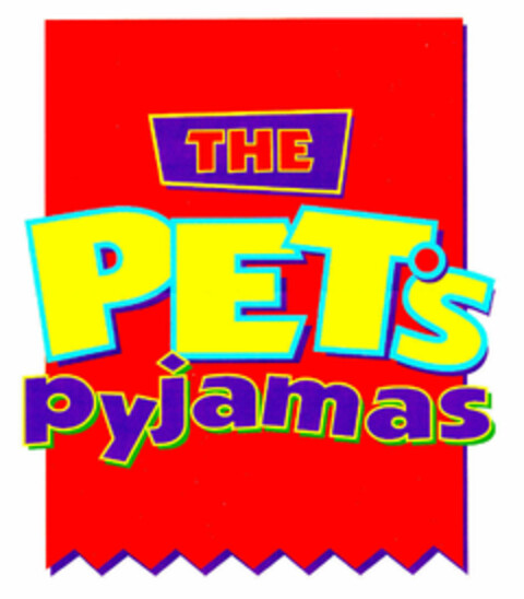 THE PET'S pyjamas Logo (EUIPO, 08/13/1998)