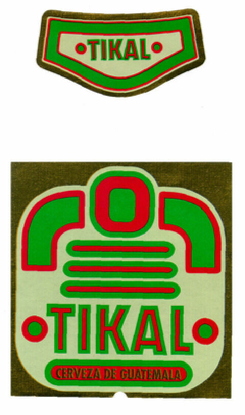 TIKAL TIKAL CERVEZA DE GUATEMALA Logo (EUIPO, 11.02.2000)