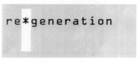 re*generation Logo (EUIPO, 06/26/2001)