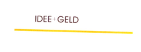 IDEE+GELD Logo (EUIPO, 05/26/2003)