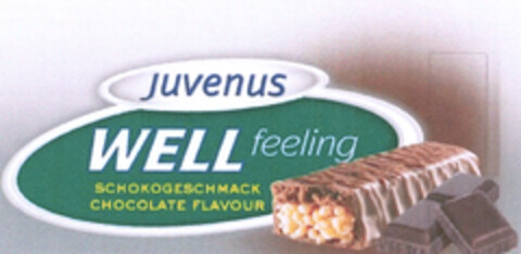 juvenus WELL feeling SCHOKOGESCHMACK CHOCOLATE FLAVOUR Logo (EUIPO, 11/03/2004)