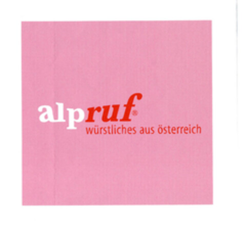 alpruf würstliches aus österreich Logo (EUIPO, 15.07.2005)