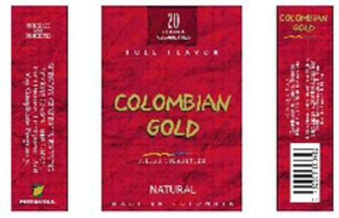 COLOMBIAN GOLD NATURAL Logo (EUIPO, 02.11.2005)