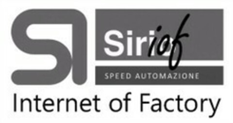 SI Sirio iof SPEED AUTOMAZIONE Internet of Factory Logo (EUIPO, 11.12.2015)