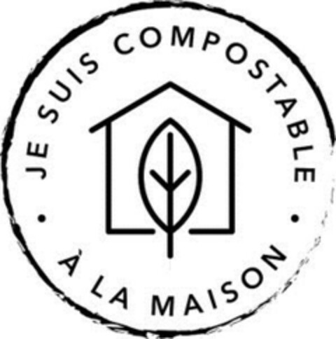 JE SUIS COMPOSTABLE À LA MAISON Logo (EUIPO, 15.10.2019)
