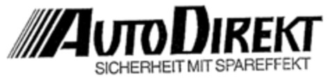 AUTO DIREKT SICHERHEIT MIT SPAREFFEKT Logo (EUIPO, 06.09.1996)