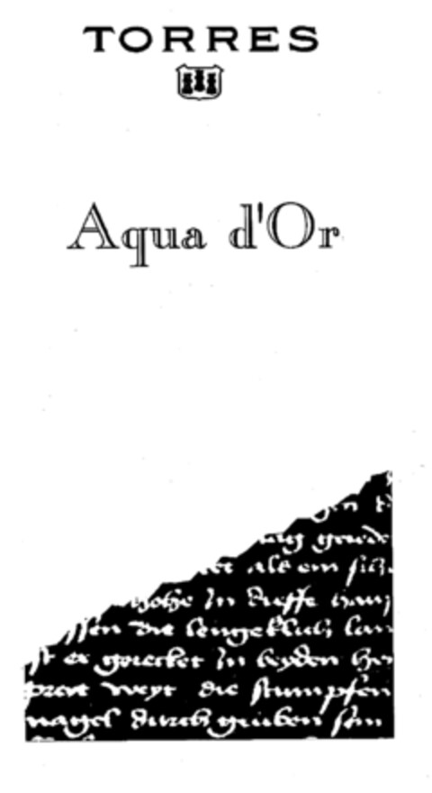 TORRES Aqua d'Or Logo (EUIPO, 21.08.2001)