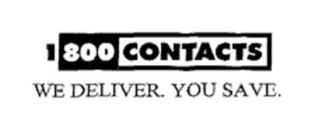 1 800 CONTACTS WE DELIVER. YOU SAVE. Logo (EUIPO, 24.06.2004)