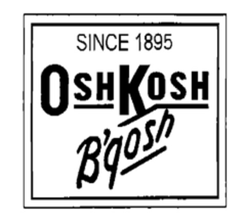 SINCE 1895 OSHKOSH B'gosh Logo (EUIPO, 10.12.2004)