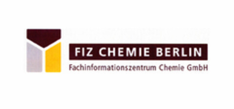 FIZ CHEMIE BERLIN Fachinformationszentrum Chemie GmbH Logo (EUIPO, 05/18/2005)