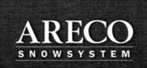 ARECO SNOWSYSTEM Logo (EUIPO, 02/06/2006)