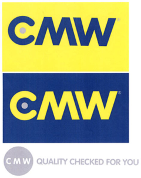 CMW CMW QUALITY CHECKED FOR YOU Logo (EUIPO, 22.05.2006)