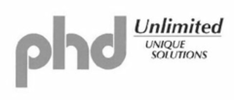 phd Unlimited UNIQUE SOLUTIONS Logo (EUIPO, 05.02.2008)