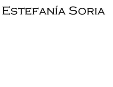 ESTEFANÍA SORIA Logo (EUIPO, 21.08.2008)