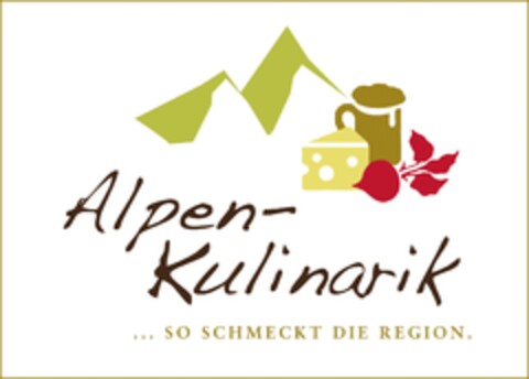 Alpen-Kulinarik ... SO SCHMECKT DIE REGION. Logo (EUIPO, 07.06.2011)