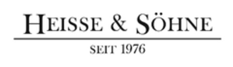 Heisse & Söhne seit 1976 Logo (EUIPO, 11.07.2012)