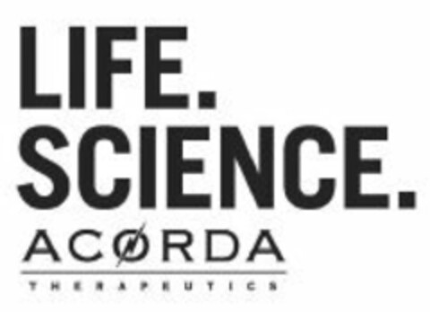 LIFE. SCIENCE. ACORDA THERAPEUTICS Logo (EUIPO, 05.01.2015)