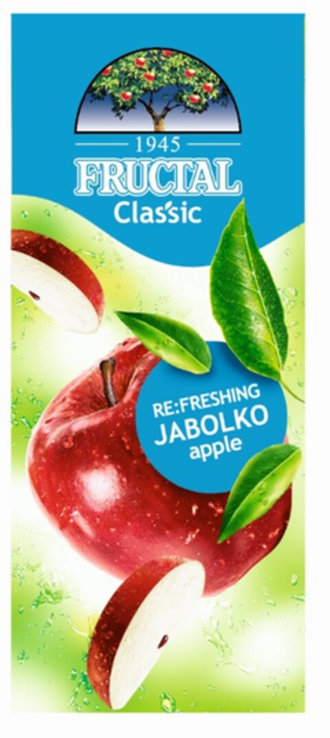 FRUCTAL Classic 1945 RE:FRESHING JABOLKO apple Logo (EUIPO, 09/27/2016)