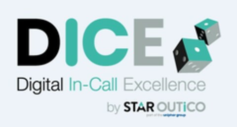 DICE Digital In-Call Excellence by STAR OUTiCO part of the uniphar group Logo (EUIPO, 23.10.2020)