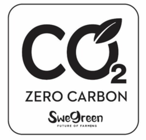 CO2 ZERO CARBON SweGreen FUTURE OF FARMING Logo (EUIPO, 10/22/2021)